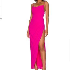 Pink Catalina Wrap Maxi Dress